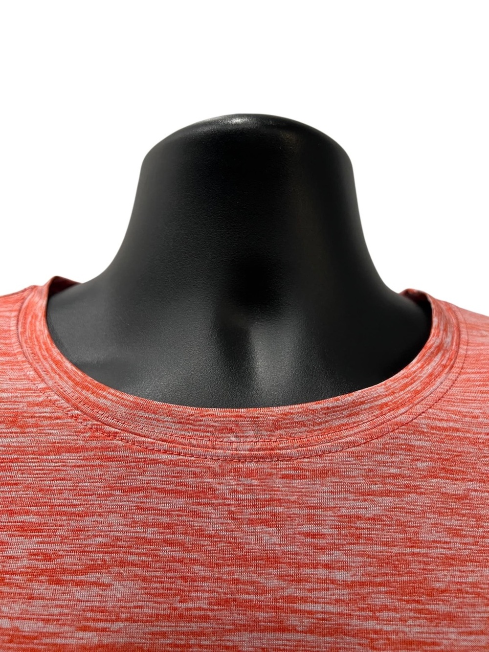 Costa Heathered Coral-White Long Sleeve Logo Shirt - Picture 3 of 7